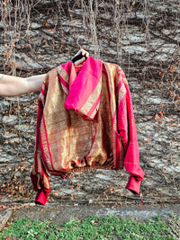 Red/gold Sushila Jacket- Medium