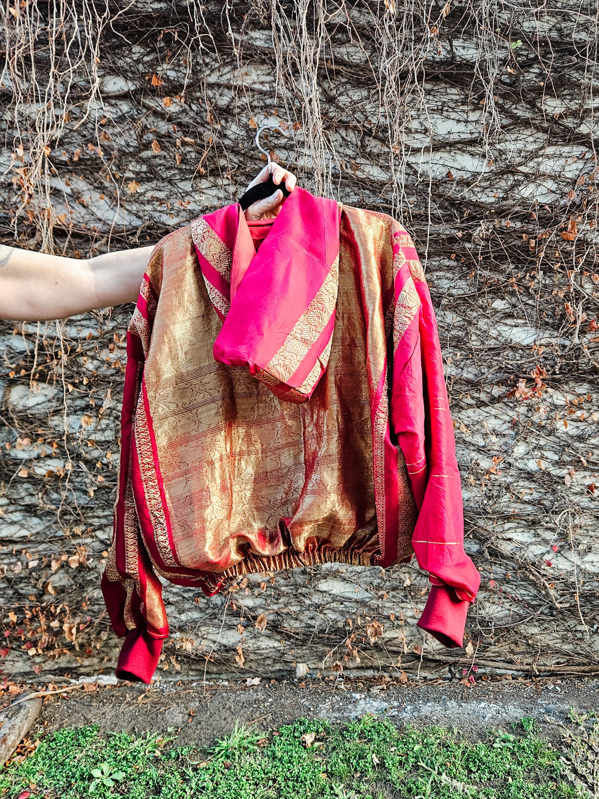 Red/gold Sushila Jacket- Medium