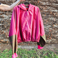 Pink stripe Sushila Jacket- Medium