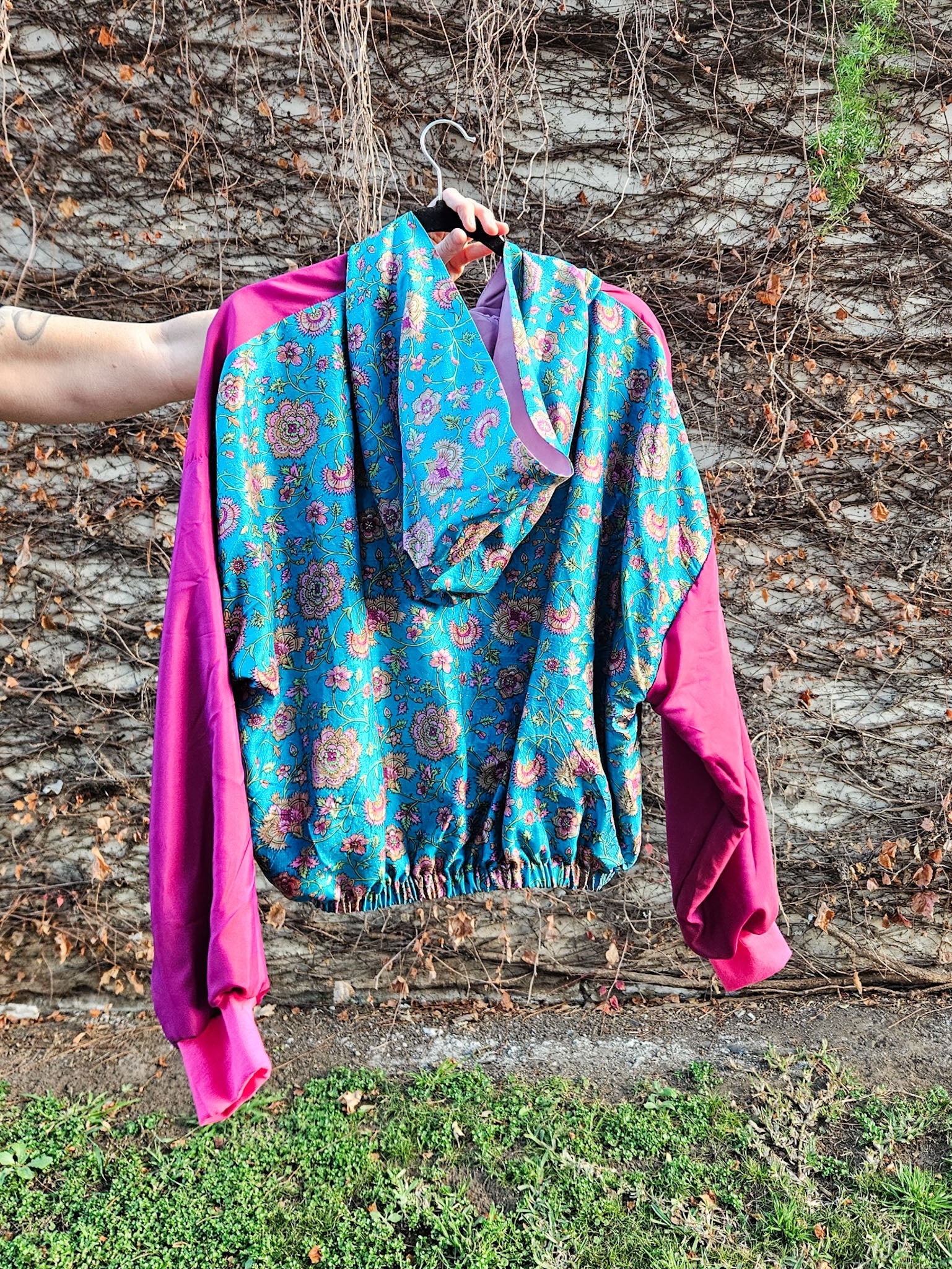 Magenta/Floral Sushila Jacket- Medium