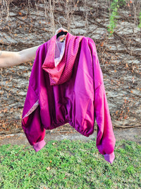 Magenta/pink stripe Sushila Jacket- Large