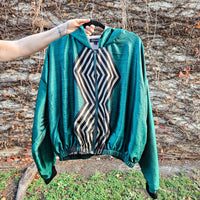 Green/black/gold Sushila Jacket- Medium