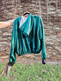Green/black/gold Sushila Jacket- Medium