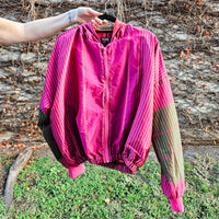 Pink stripe Sushila Jacket- Extra Small