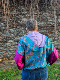 Magenta/Floral Sushila Jacket- Medium