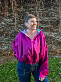 Magenta/Floral Sushila Jacket- Medium