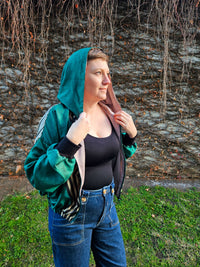 Green/black/gold Sushila Jacket- Small