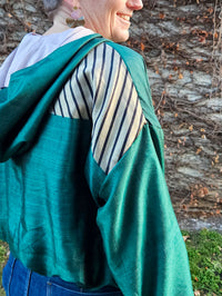 Green/black/gold Sushila Jacket- Small
