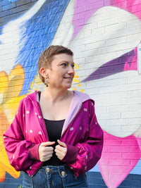Magenta/gold Sushila Jacket- Medium