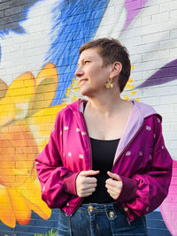 Magenta/gold Sushila Jacket- Medium