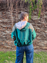 Green/black/gold Sushila Jacket- Small