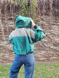 Green/black/gold Sushila Jacket- Small
