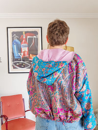 Blue Floral Sushila Jacket- Extra Small