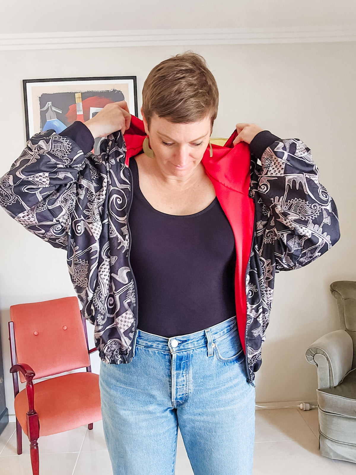 Black/grey Sushila Jacket- Large