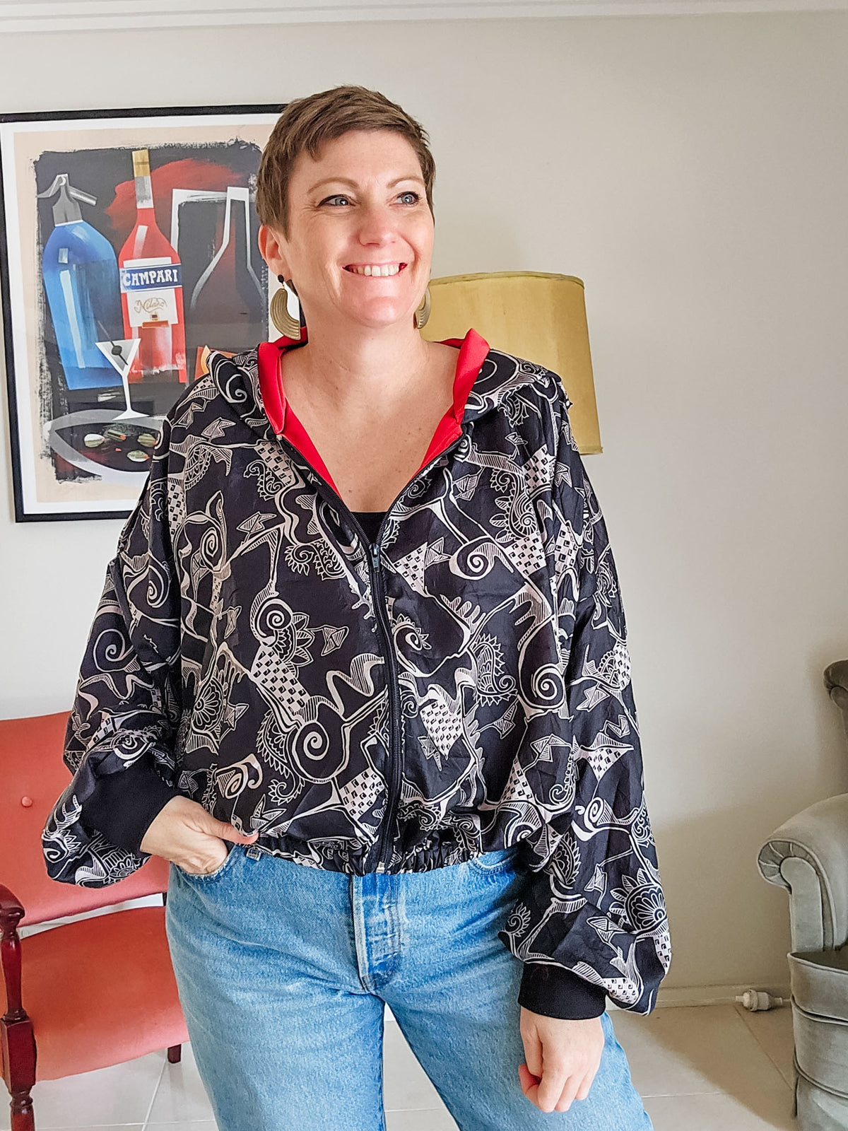 Black/grey Sushila Jacket- Large