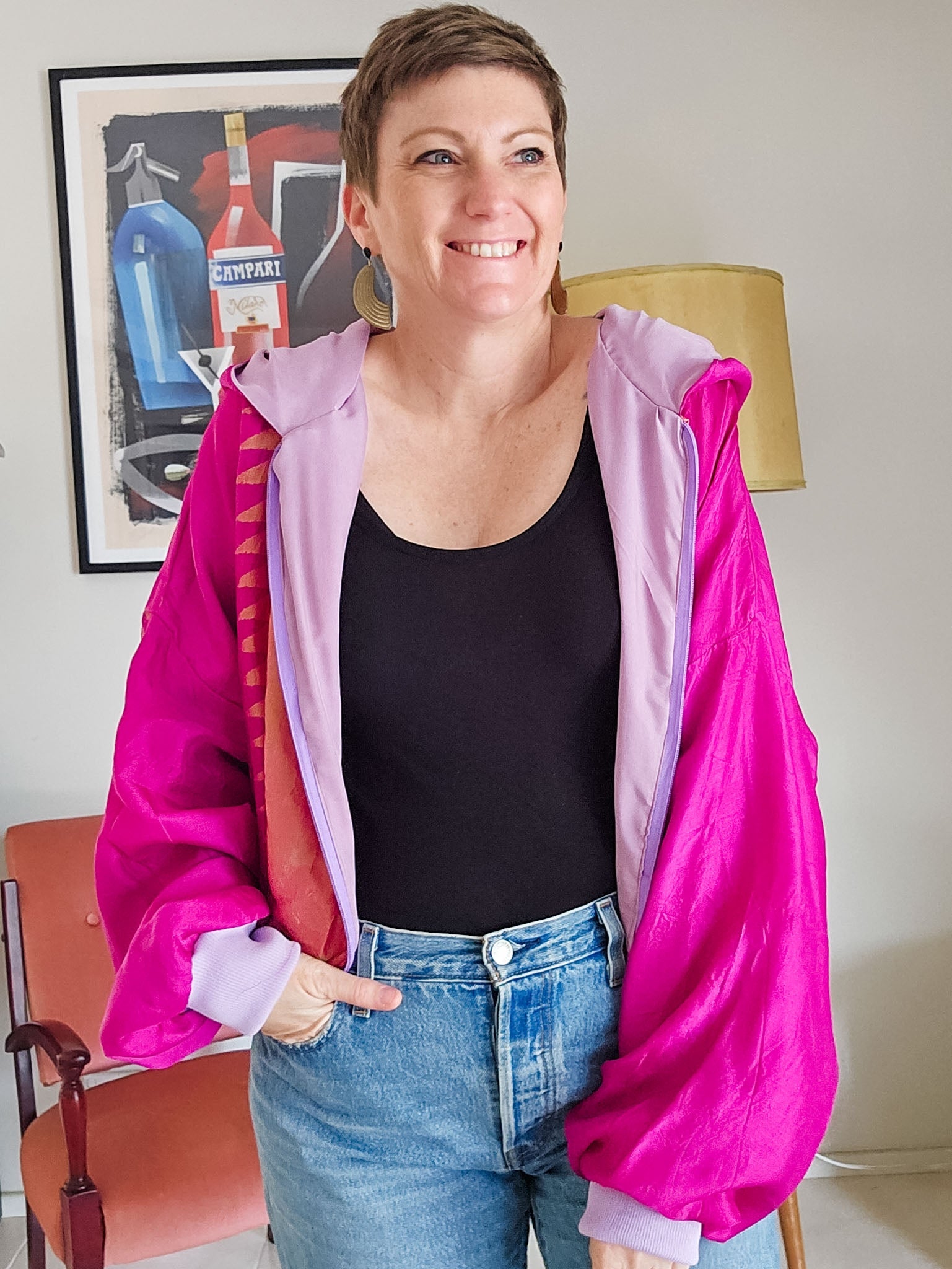 Pink/gold Sushila Jacket- Large