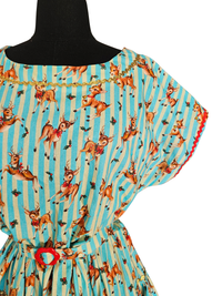 Vintage Deer Patsy Dress