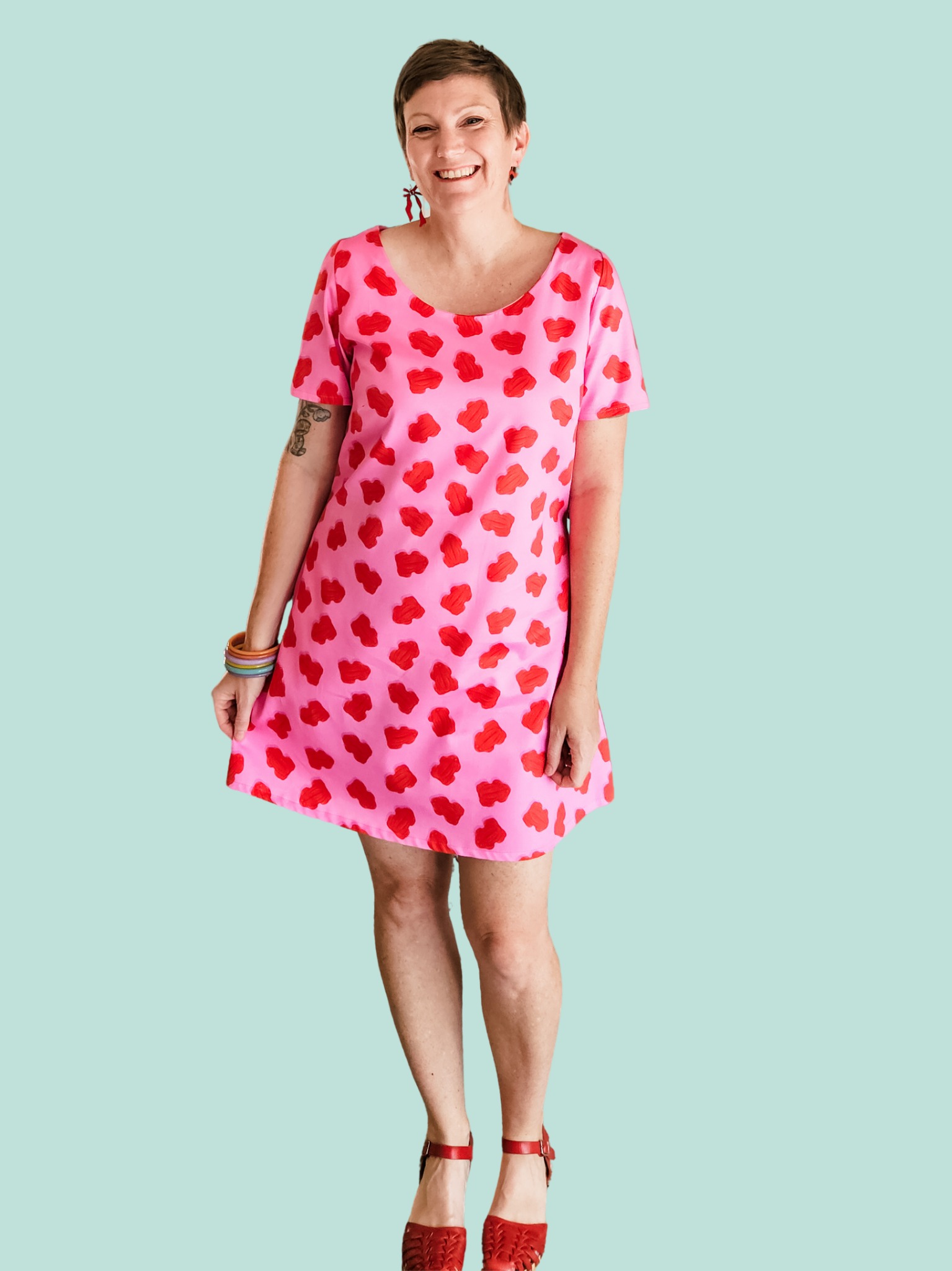 Red Frog Sleeveless Joanie Dress