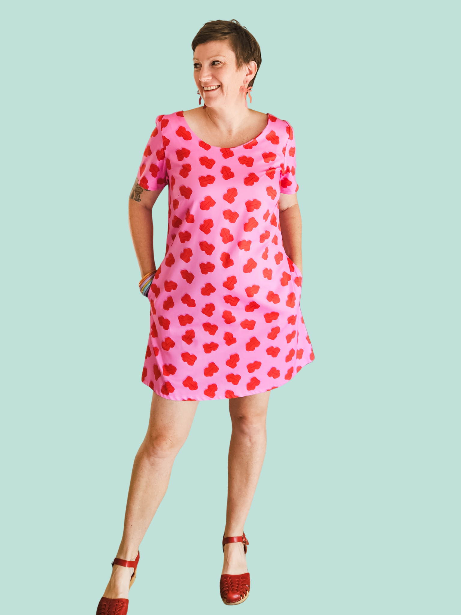 Red Frog Sleeveless Joanie Dress