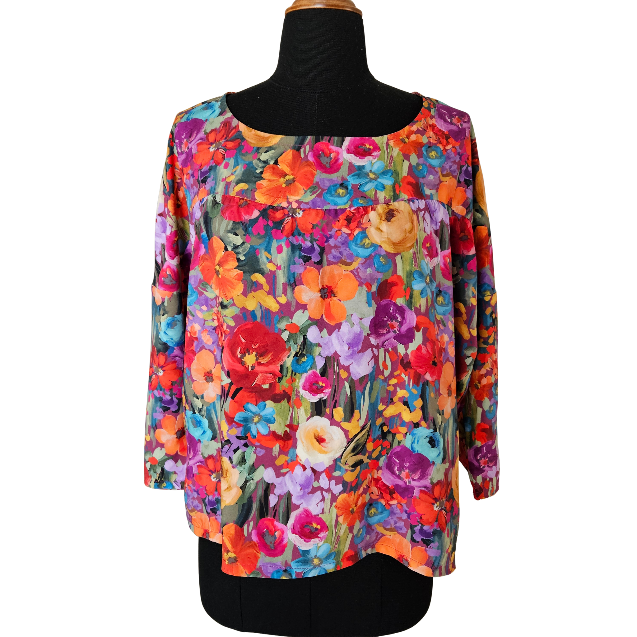 Brushstroke Floral Lara top