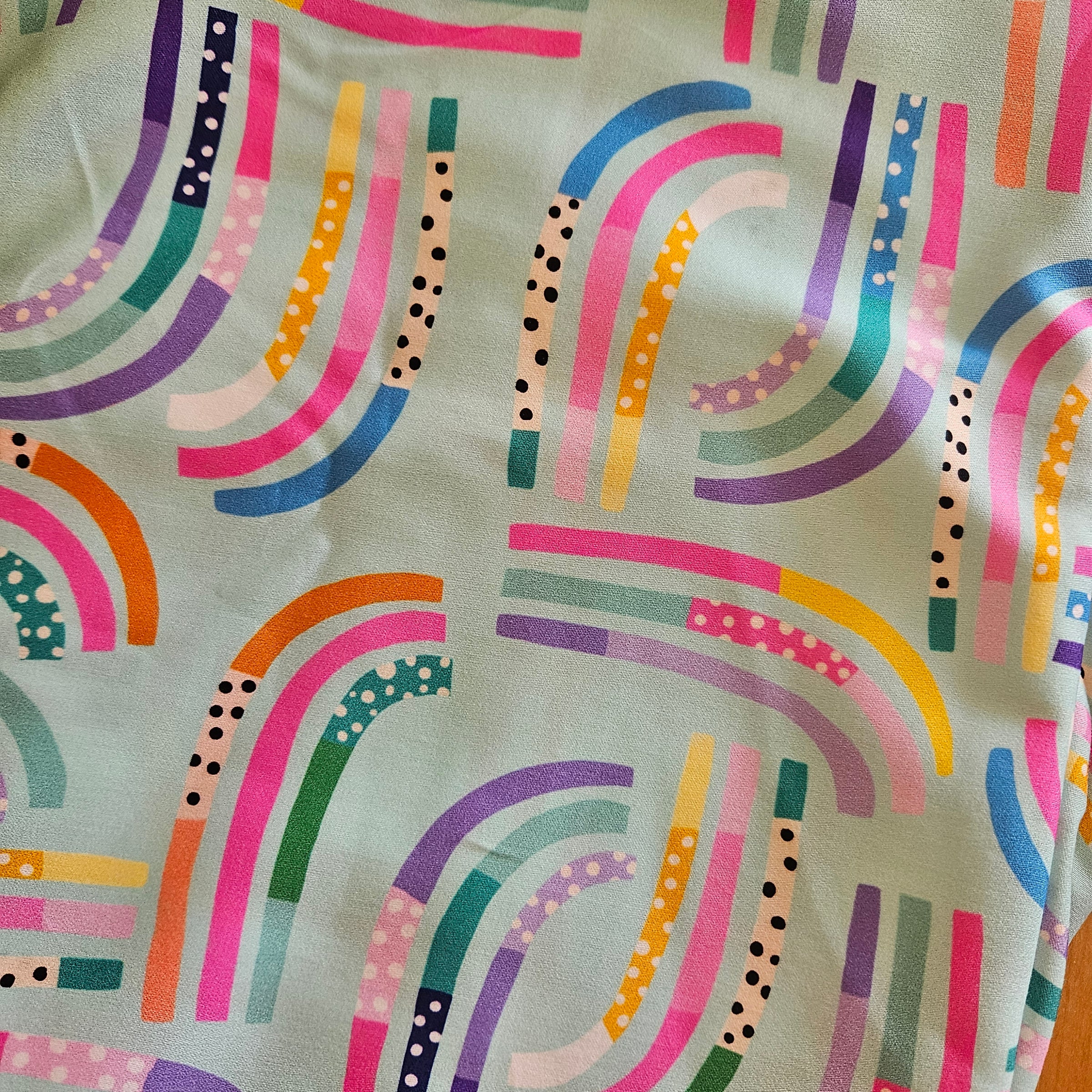 Colourful curves top or dress