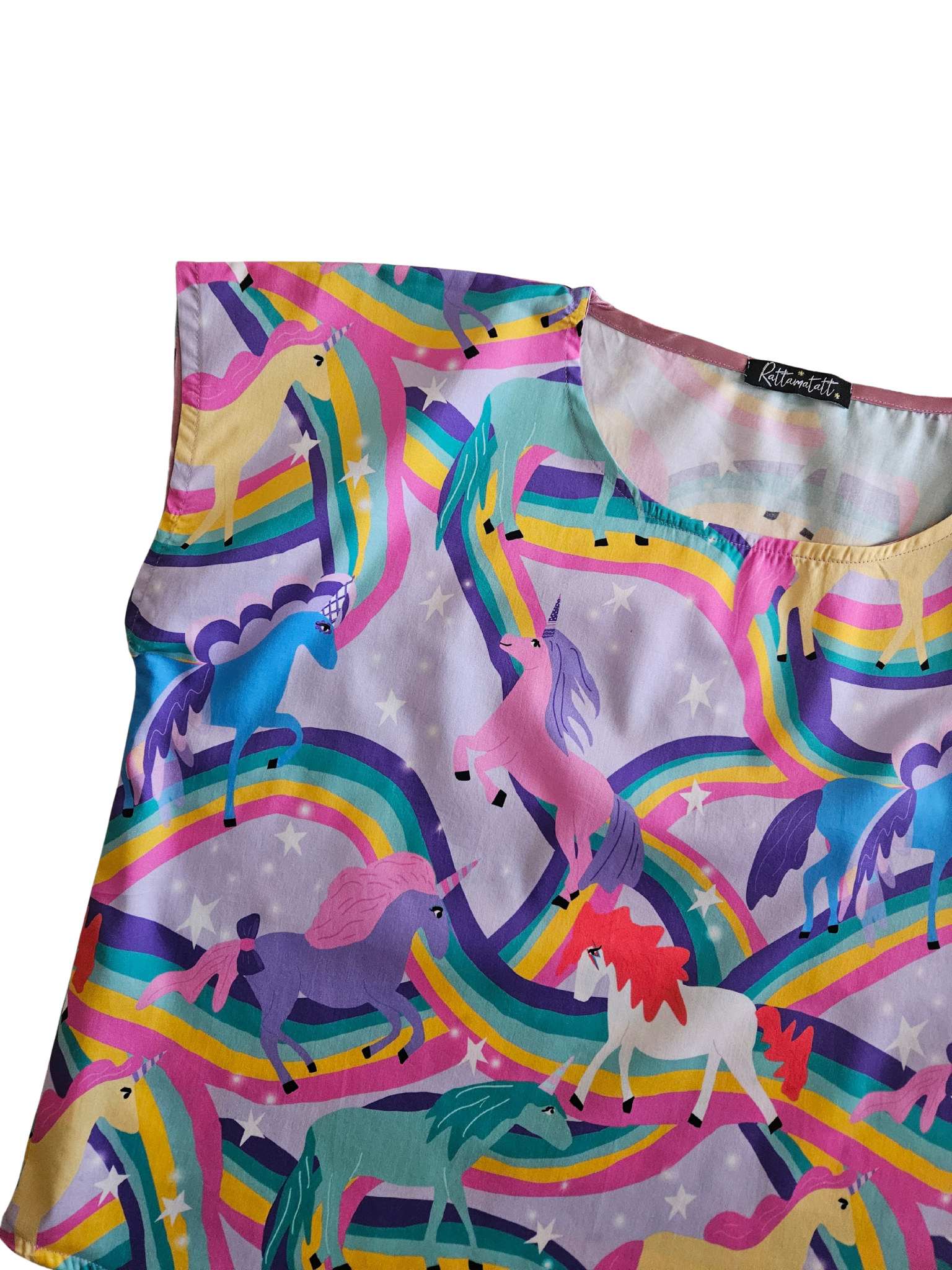 Lilac unicorns dress