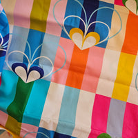 Colourful hearts top