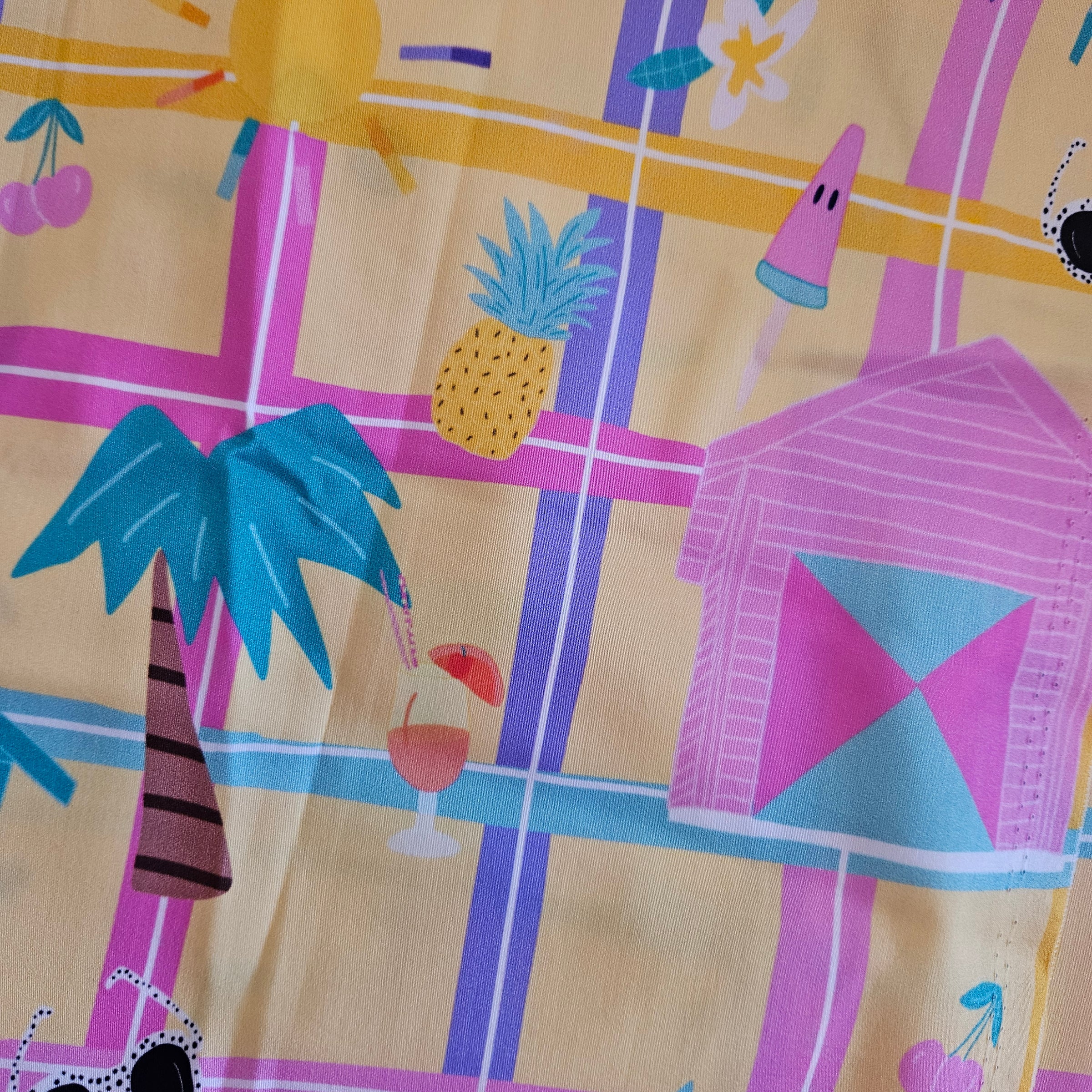 Yellow Summer days grid top