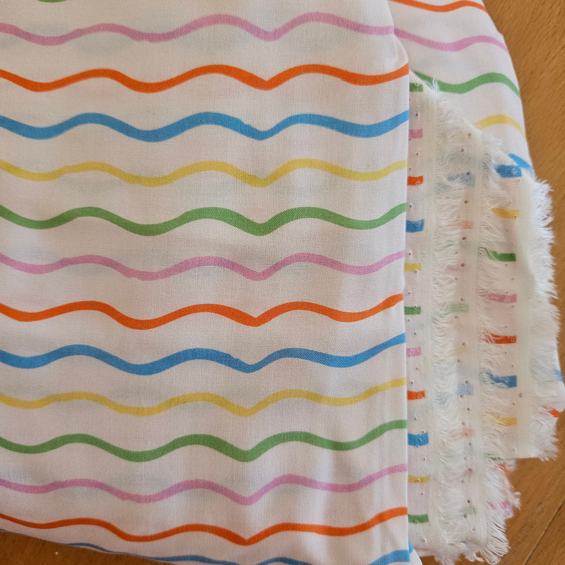 Wavy rainbow top