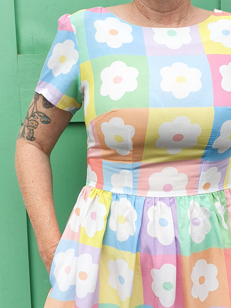 Daisy Checkers Mary Jane Dress