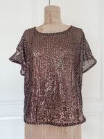 Bronze Sequin Trixie Top