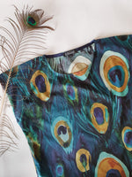 Made to order- Peacock Glory Vivienne Top