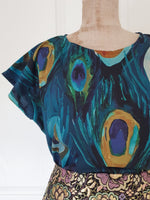 Made to order- Peacock Glory Vivienne Top