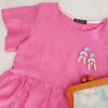 Pink linen Stella dress