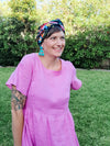 Pink linen Stella dress