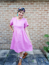 Pink linen Stella dress
