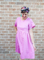 Pink linen Stella dress