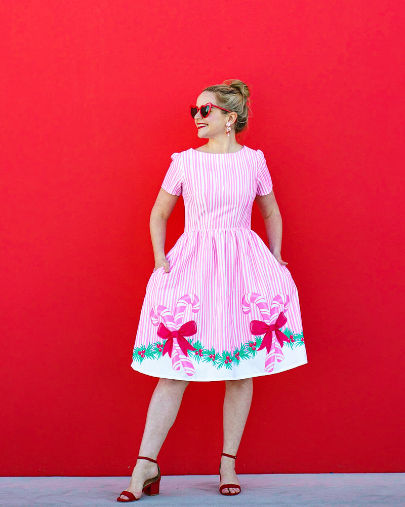 Candy Cane Mary Jane Dress
